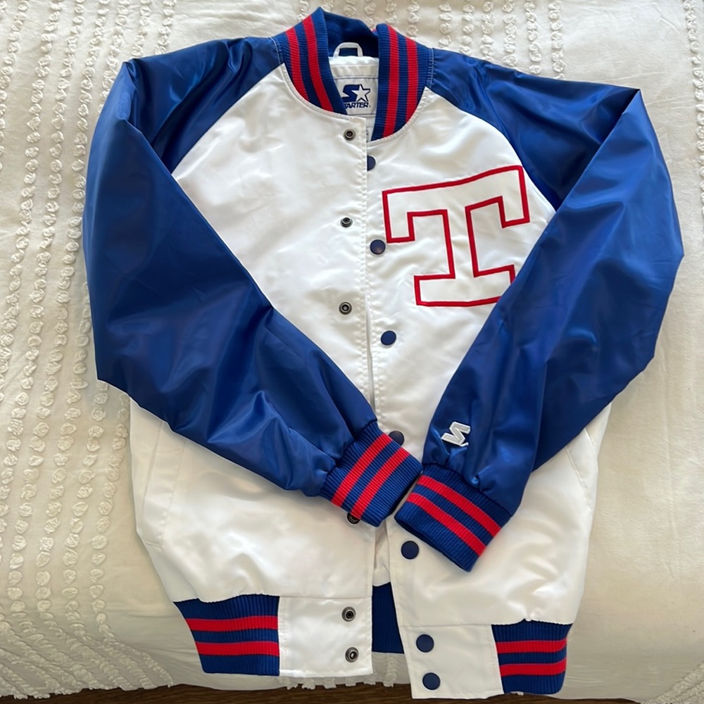 Texas Rangers Baseball Starter Button-up Varsity Jacket Men’s S